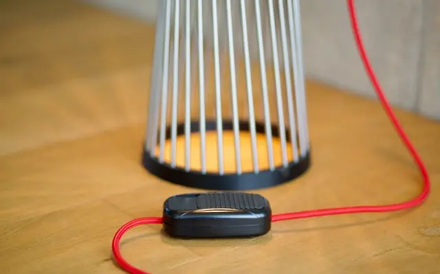 Close up view of foor dimmer